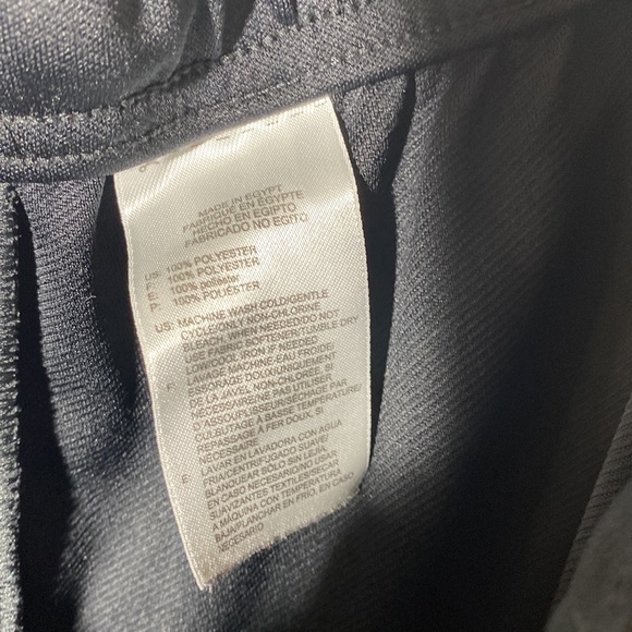 Reebok Men’s Black Sweatpants Wideleg Jogger Logo Zipper Pockets Size 2XL - Picture 7 of 9